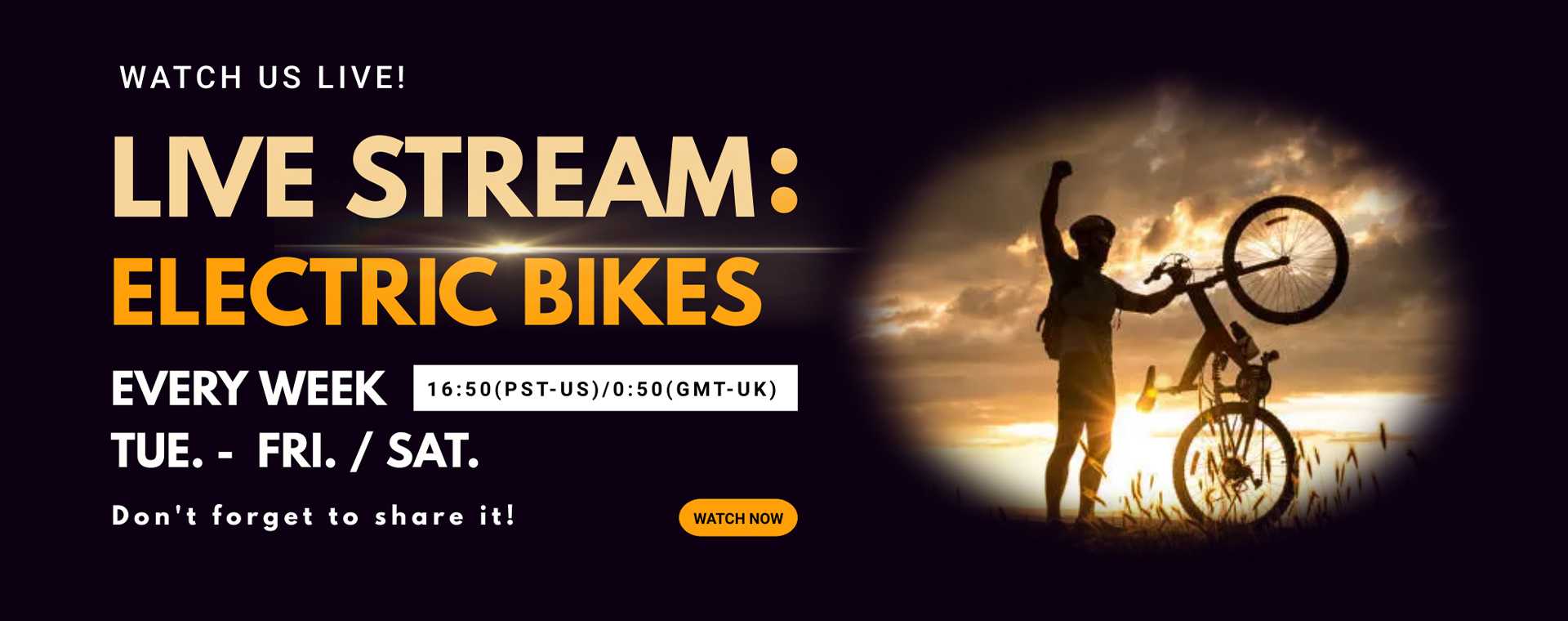 Electric bikes live stream on freepath ebike!
